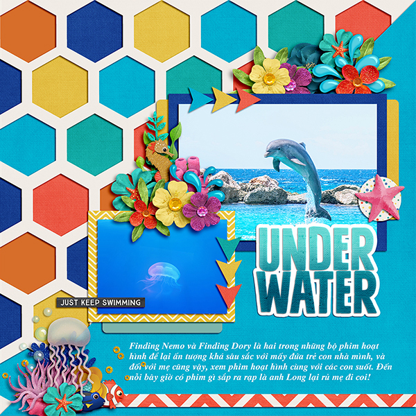 Under water