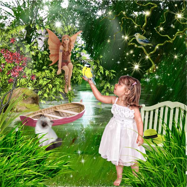 Une fee dans mon jardin