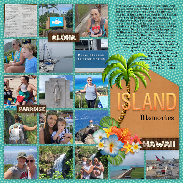 Vacation Album Island Time 4 Temp #3-Miss Fish  Aloha-LDrag