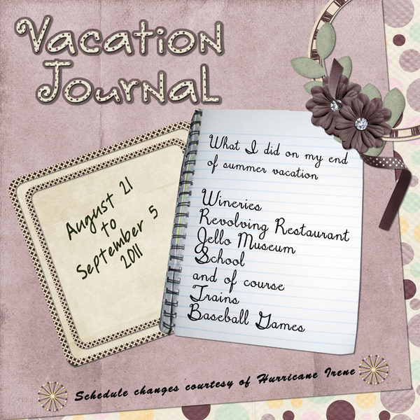 Vacation Journal Cover