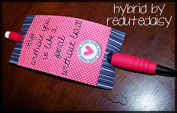 Valentine's Pencil Topper