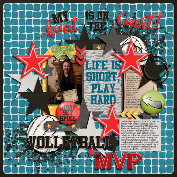 Varsity MVP Volleyball Award