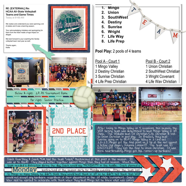 Varsity State Volleyball - Fall Junior Year #2