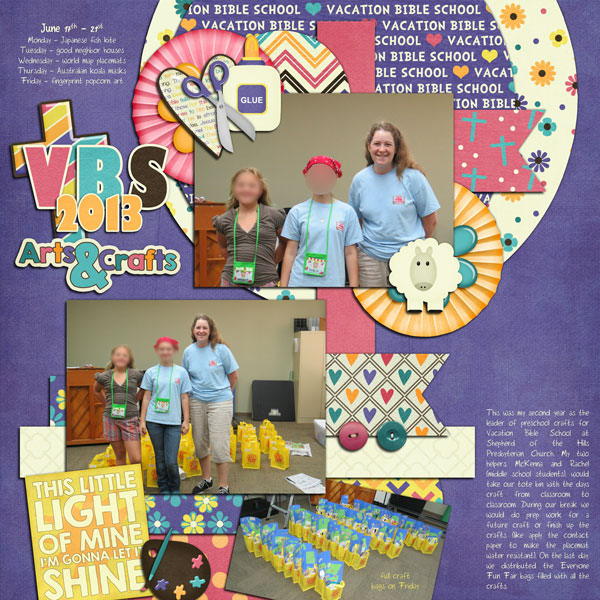 VBS 2013 Arts +amp; Crafts