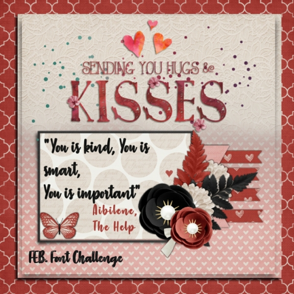Vday Card-font challenge