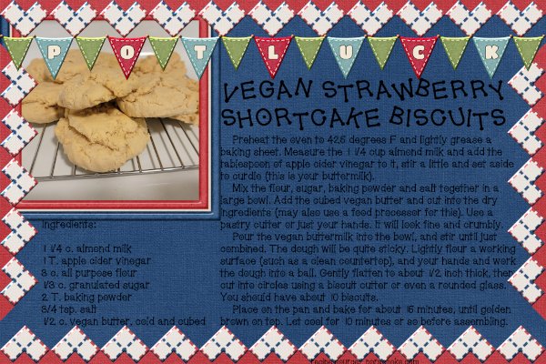 Vegan Strawberry Shortcake Biscuits