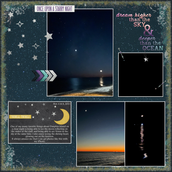Venus + the Moon