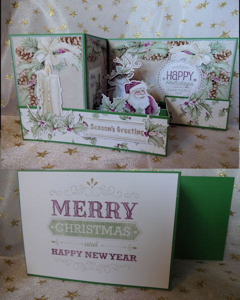 Vintage Christmas Z-fold Card