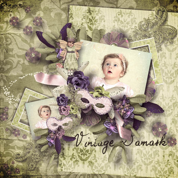 Vintage damask
