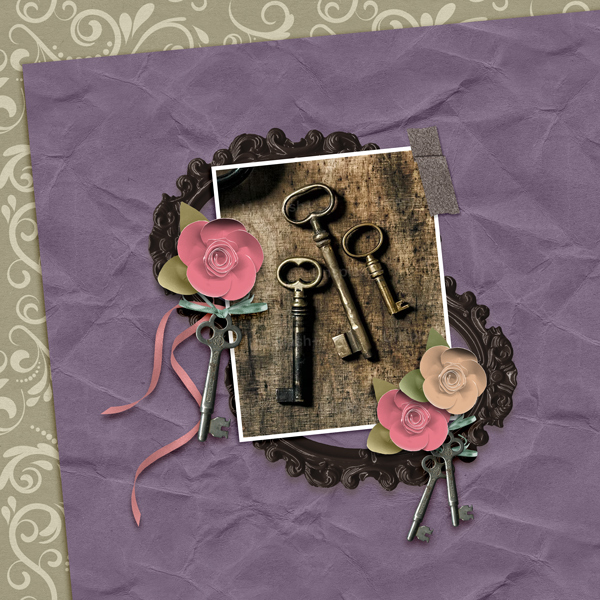 Vintage Keys  - Mini Kit Challenge MM