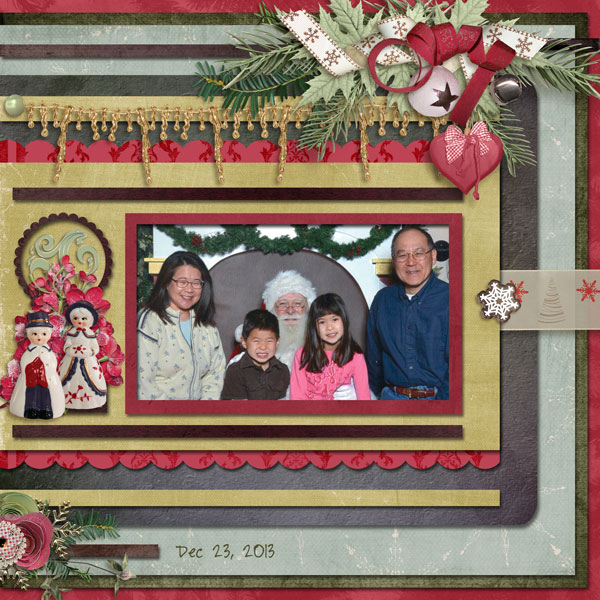 Visiting Santa -- Right Side