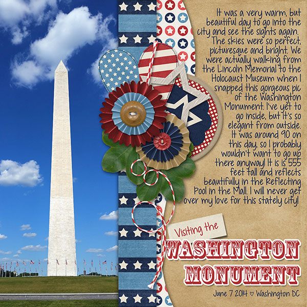 Visiting the Washington Monument!