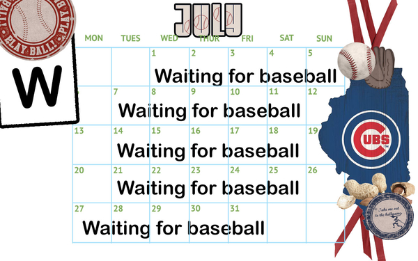 Waiting for baseball