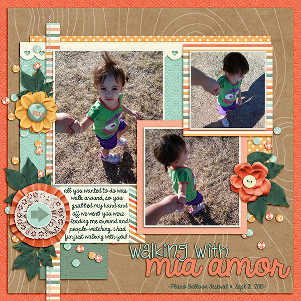 Walking with Mia Amor