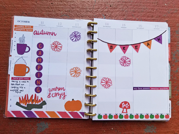 warm + cozy homeschool planner