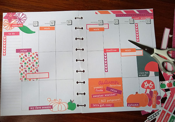 Warm + Cozy Planner Layout
