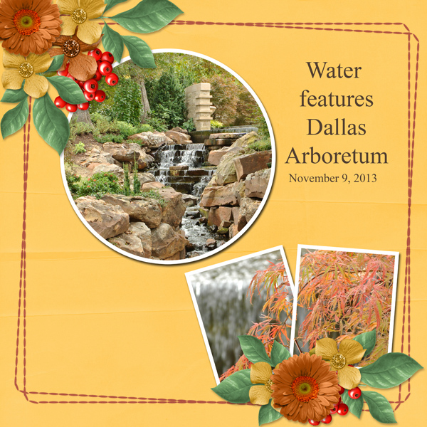 Water features Dallas Arboretum