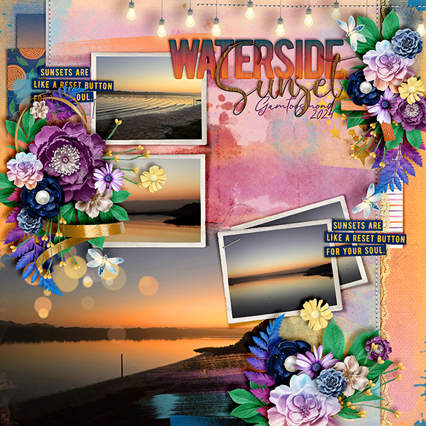 Waterside sunset