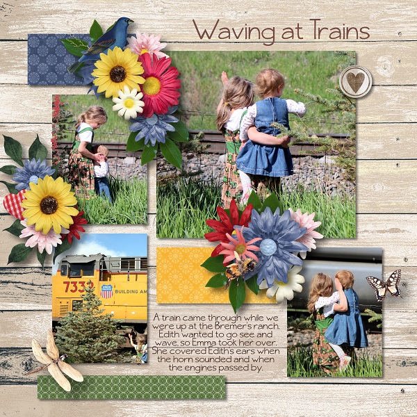 Waving at Trains