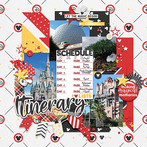 WDW itinerary