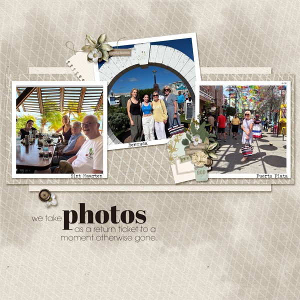 We take photos . . .