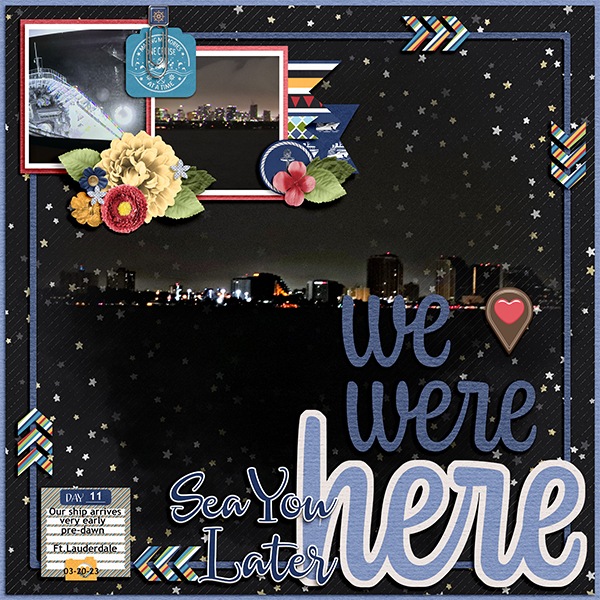 We were here-
