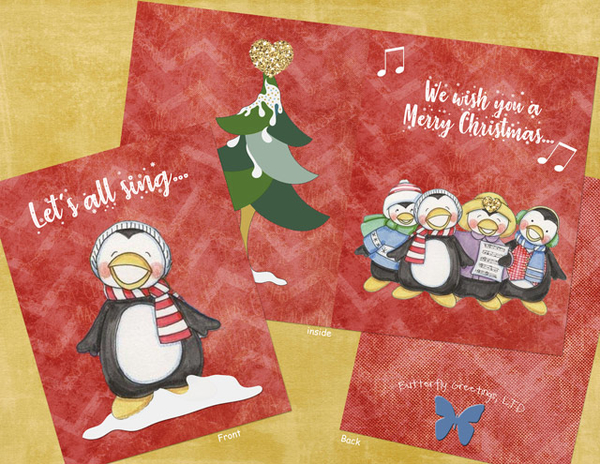We Wish You a Merry Christmas greeting card