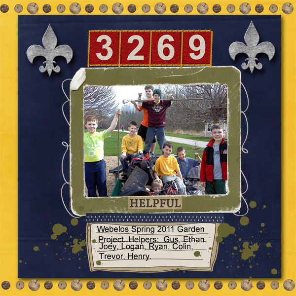 Webelos Garden Project