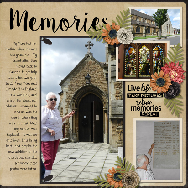 Wedding Memories Rt Page