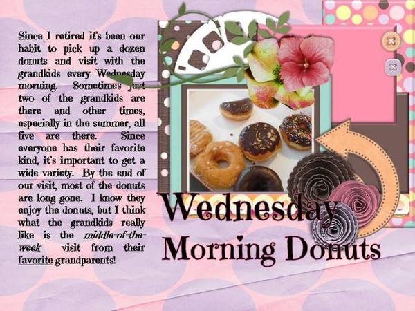 Wednesday Morning Donuts - August 2016 Template #2 Challenge