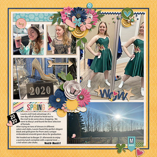 Week 10 of 2020:  A Beautiful day for dress shopping
