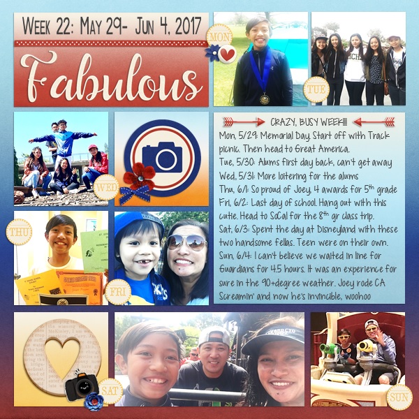 Week 22: May 29- June 4, 2017