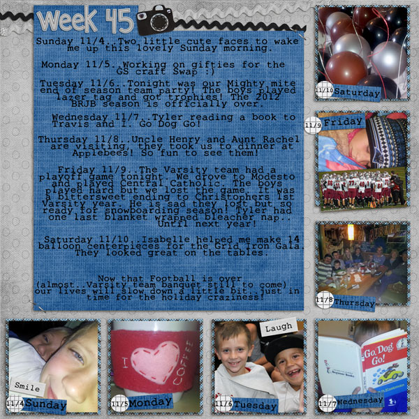 Week 45, 2012