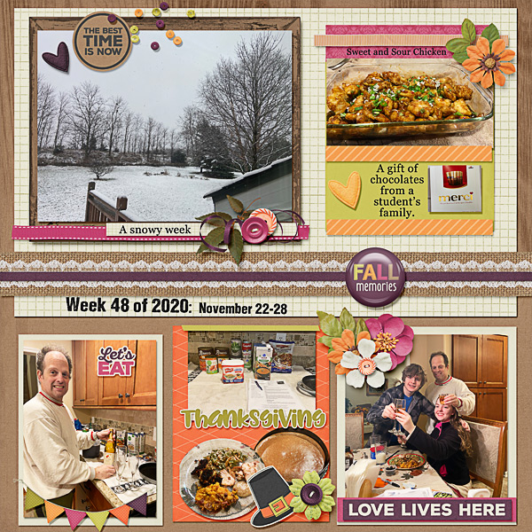 Week 48 of 2020:  Focus on Food and Family