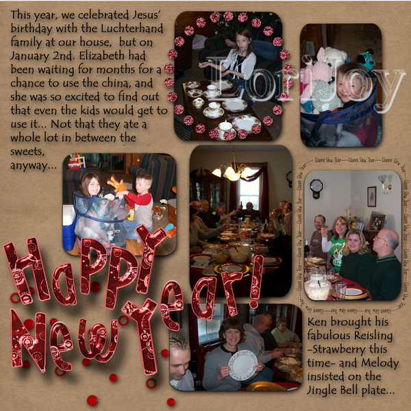 Week One: NewYear's/Christmas revisited