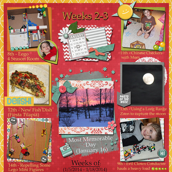 Weeks 2 and 3 (January, 2014)