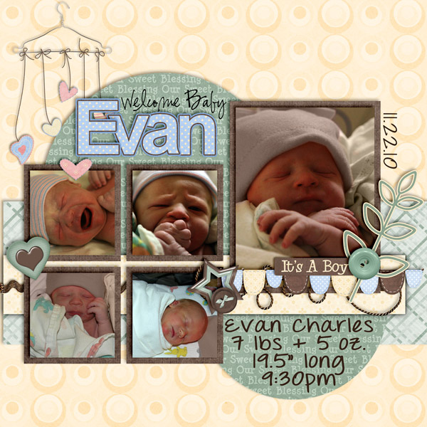 Welcome Baby Evan