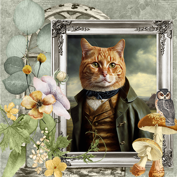 Well dressed cat