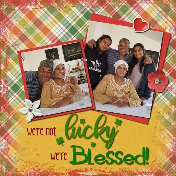 We're not Lucky We're blessed