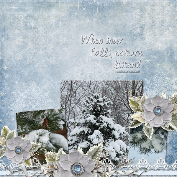 When snow falls, nature listens!