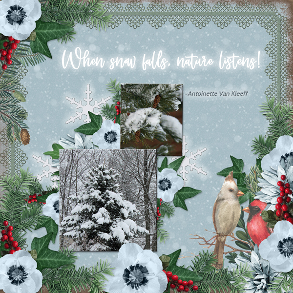 When snow falls nature listens!