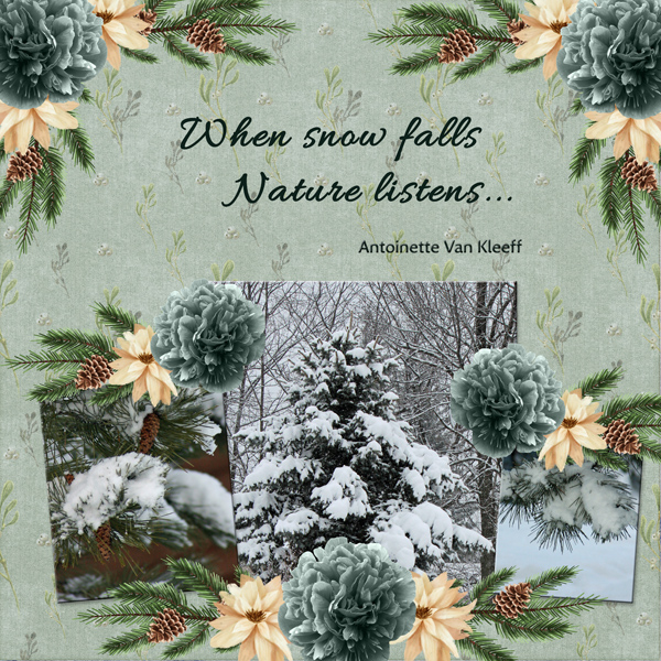 When snow falls, nature listens