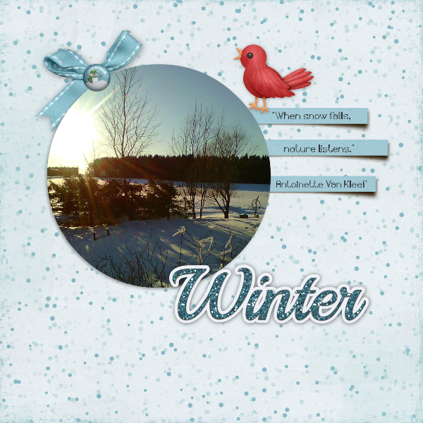 When snow falls
