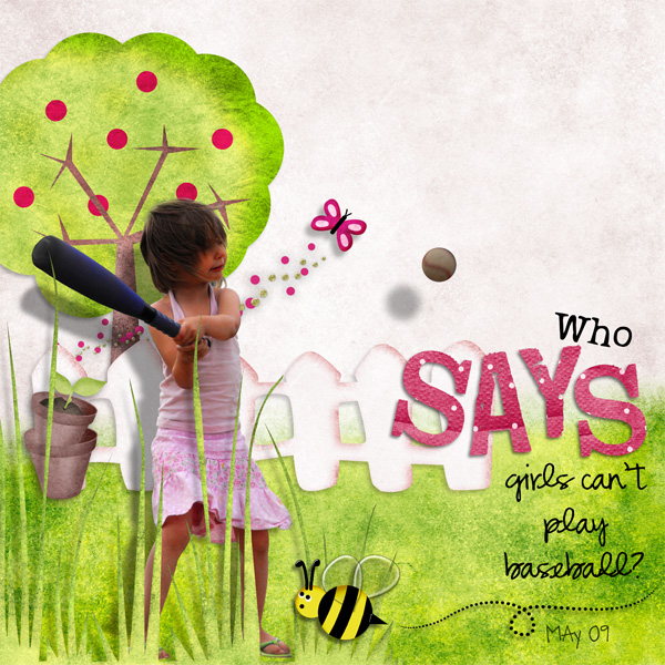 Who says girls can't play baseball?