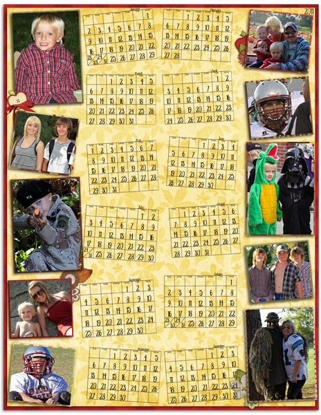 Whole Year on One page