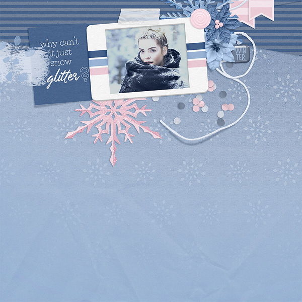 Why can't it just snow glitter?