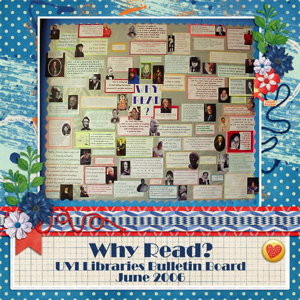 Why Read? UVI Libraries Display