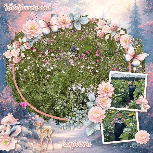 Wildflowers and Sunflowers