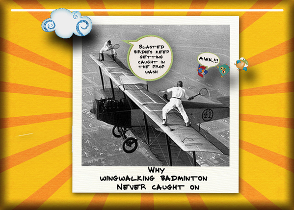 Wingwalking Badminton