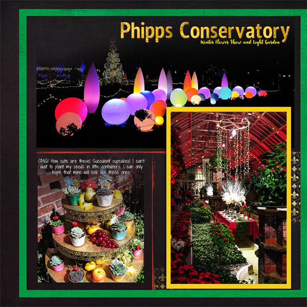 Winter Flower Show + Light Garden, left side